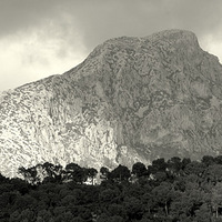 Buy canvas prints of The Mountain Mallorca Spain by Peter F Hunt