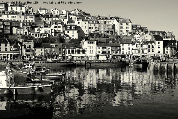 Brixham On A January Day Picture Board by Peter F Hunt
