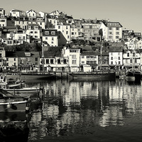 Buy canvas prints of Brixham On A January Day by Peter F Hunt