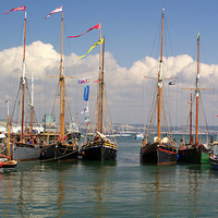 Buy canvas prints of Historic Ships Gathering by Peter F Hunt