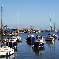 Buy canvas prints of High Tide In The Harbour by Peter F Hunt