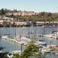 Buy canvas prints of Dartmouth From Kingswear by Peter F Hunt