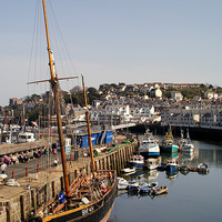 Buy canvas prints of The Inner Harbour Brixham by Peter F Hunt