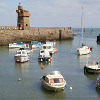 Buy canvas prints of Lynmouth Devon Harbour View by Peter F Hunt