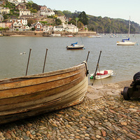 Buy canvas prints of Guarding The River Dart by Peter F Hunt