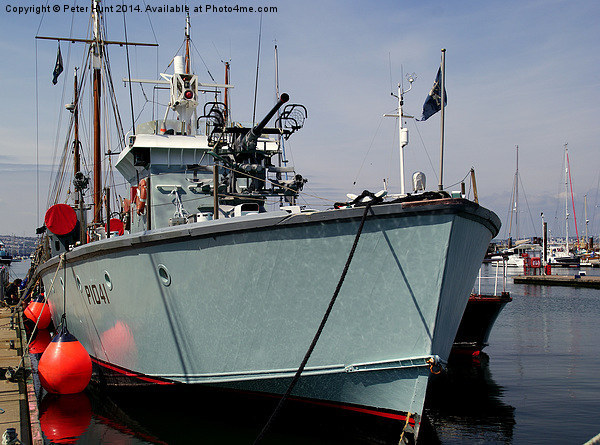 Fast Patrol Boat in Brixham Picture Board by Peter F Hunt