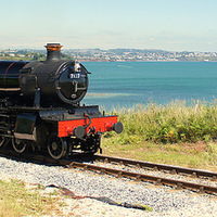 Buy canvas prints of Torbay From The Train by Peter F Hunt
