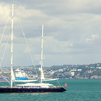 Buy canvas prints of  The Super Yacht Phryne by Peter F Hunt
