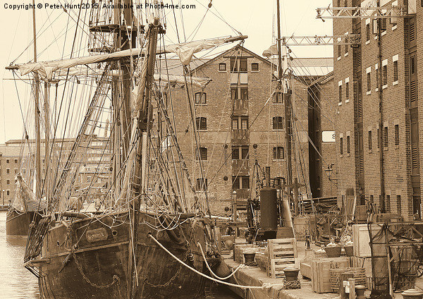  Past Times At Gloucester Dock Picture Board by Peter F Hunt