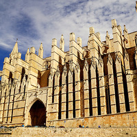 Buy canvas prints of  Palma Cathedral Mallorca by Peter F Hunt