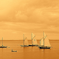 Buy canvas prints of  Waiting For A Breeze by Peter F Hunt