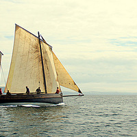 Buy canvas prints of  Guide Me Sailing Off Looe by Peter F Hunt