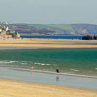 Buy canvas prints of Marazion Cornwall by Peter F Hunt
