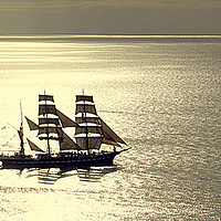 Buy canvas prints of The Joy Of Sailing A Tall Ship by Peter F Hunt
