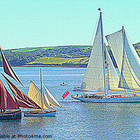 Buy canvas prints of Falmouth Heritage Sailing by Peter F Hunt