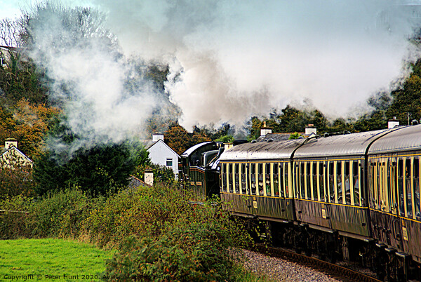 Riding The Steam Train Picture Board by Peter F Hunt