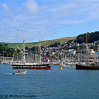 Buy canvas prints of Dartmouth Three Ships by Peter F Hunt