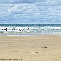 Buy canvas prints of Surf School by Peter F Hunt
