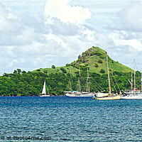 Buy canvas prints of Pigeon Island St Lucia by Peter F Hunt
