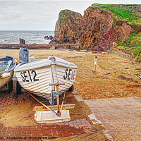 Buy canvas prints of Boats At Hope Cove Devon by Peter F Hunt