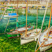 Buy canvas prints of Mousehole Clear Water by Peter F Hunt