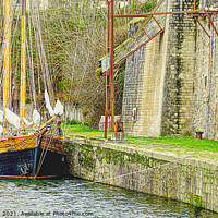 Buy canvas prints of A Small Corner Of Charlestown Harbour by Peter F Hunt