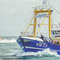 Buy canvas prints of Lifeboat On Guard Duty by Peter F Hunt