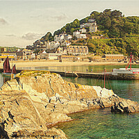 Buy canvas prints of Looe Pier And Beach by Peter F Hunt