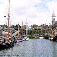 Buy canvas prints of Harbour View Charlestown by Peter F Hunt
