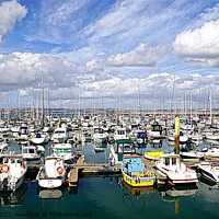 Buy canvas prints of Brixham Marina View  by Peter F Hunt