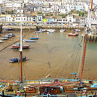 Buy canvas prints of Vigilance In Brixham Harbour by Peter F Hunt