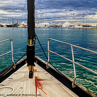 Buy canvas prints of Sailing Into Palma Mallorca by Peter F Hunt