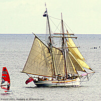 Buy canvas prints of Top Sail Schooner Anny Of Charlestown by Peter F Hunt