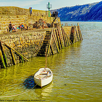 Buy canvas prints of The Ancient Harbour Wall  by Peter F Hunt