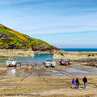 Buy canvas prints of Port Isaac Harbour by Peter F Hunt