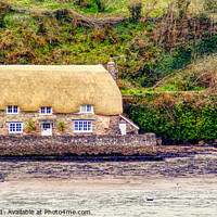 Buy canvas prints of Thatched House On The Dart by Peter F Hunt