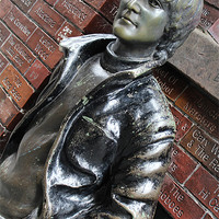 Buy canvas prints of John Lennon statue by phillip murphy