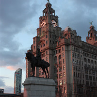 Buy canvas prints of Liver buildings by phillip murphy
