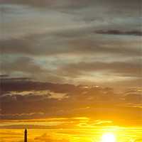 Buy canvas prints of Sunset at lossiemouth lighthouse by Lloyd Fudge