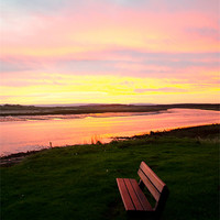 Buy canvas prints of winter sunrise at Lossiemouth by Lloyd Fudge