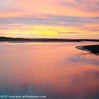 Buy canvas prints of sunrise over lossiemouth river by Lloyd Fudge