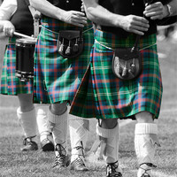 Buy canvas prints of scottish pipe band by Lloyd Fudge