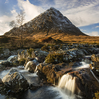 Buy canvas prints of  Stob Dearg, Buachaille Etive Mor by David Brown