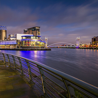 Buy canvas prints of The Lowry And Ship Canal by Steven Purcell