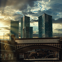 Buy canvas prints of Manctoipia Rise Of The Towers by Steven Purcell