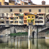 Buy canvas prints of Ponte Vecchio, Florence, Italy by Mike Jennings