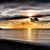 Buy canvas prints of Dorset Sunset by Mike Jennings