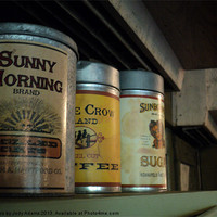 Buy canvas prints of Antique Cans by Pics by Jody Adams