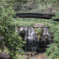 Buy canvas prints of Bridge over the Waterfalls by Pics by Jody Adams