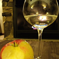 Buy canvas prints of Wine and an Apple by Pics by Jody Adams